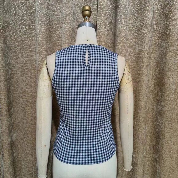 ANTHROPOLOGIE: Gingham Bow Tank - Picture 8 of 8